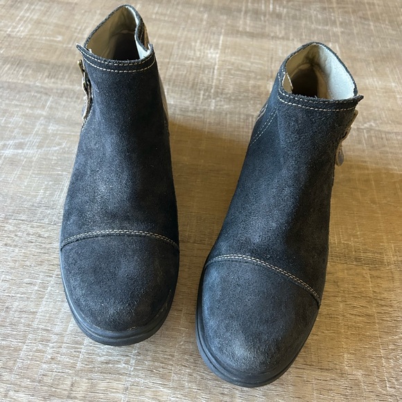 Sorel Black Major Low Boots Women's Size 8 NL2161-010 Bootie Distressed Leather - Picture 4 of 13